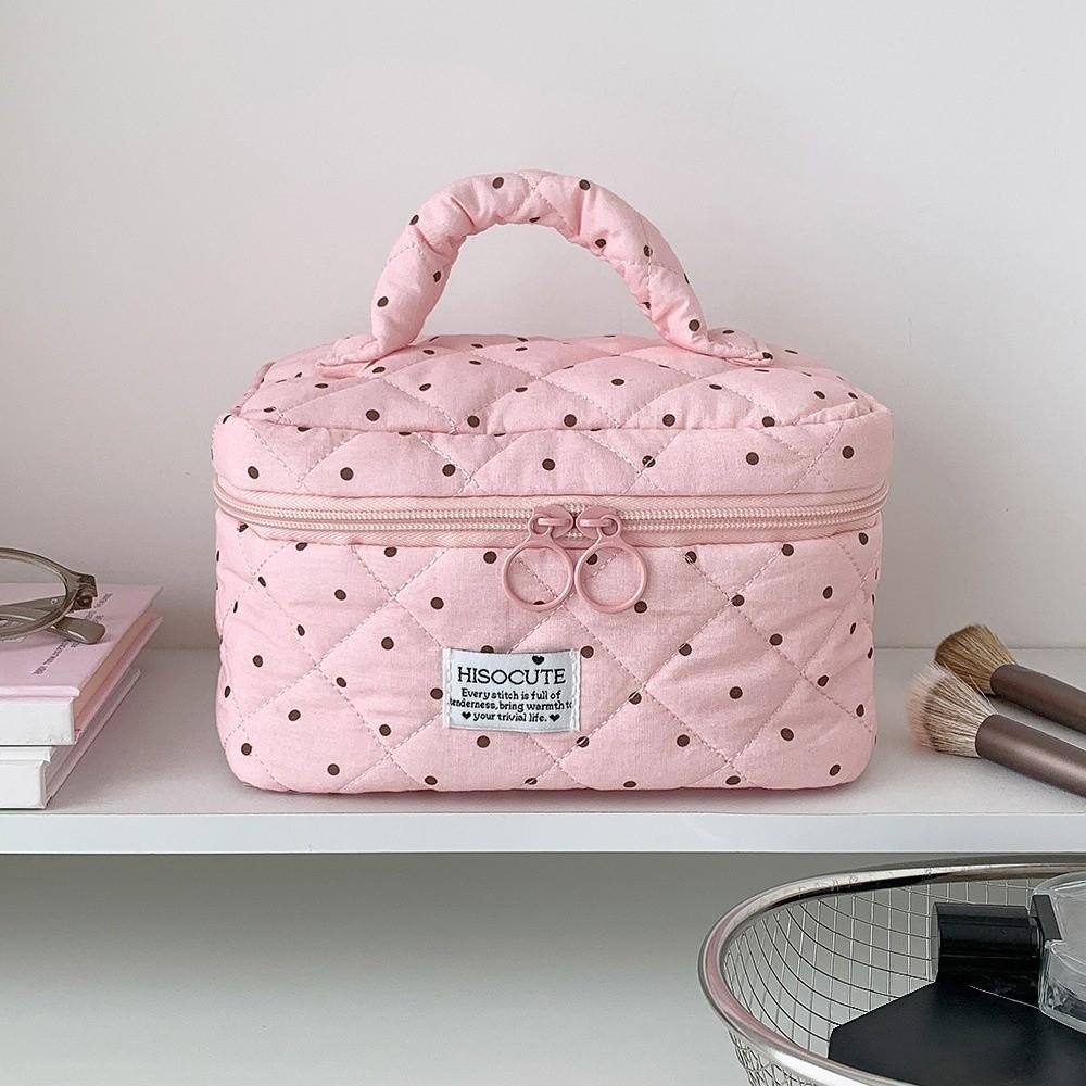 Large Capacity Cosmetic Storage Bag with Handle Makeup Pouch Durable Makeup Bag Women