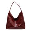 New casual soft leather big bag texture commuting simple shoulder armpit bag going out versatile tote women's bag