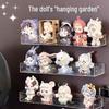 Transparent Acrylic Figure & Badge Display Stand with Wall-Mounted Storage