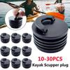 30-10PCS Kayak Scupper Stopper Universal Rubber Drain Holes Plugs 40mm Drain Hole Bungs Kayak Scupper Plugs for Kayak Canoe Boat