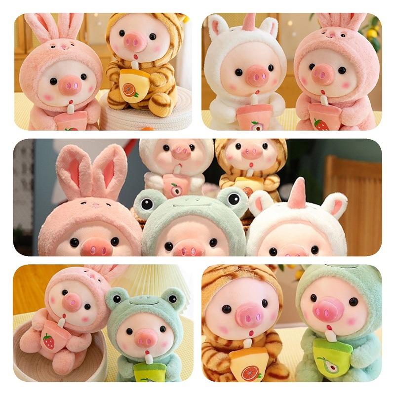 Cute Milk Tea Pig Plush Toy Wholesale-becoming Pig Doll Stuffed Animal For Cross-border Piglet Lovers