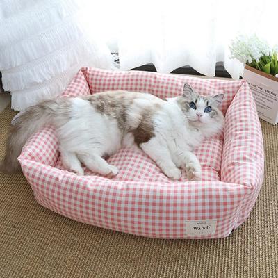 Super Soft Plush Pet Bed, Four Seasons Universal  Kennel, Small Medium Pet Cushion Pad, Cat Nask Sleeping Bed, Pet Warm Mattress