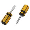 1pcs Short Handle Screwdriver Set Portable Encapsulation/Crystal Radish Handles Flat Crosshead Screwdrivers For Repairing Tools