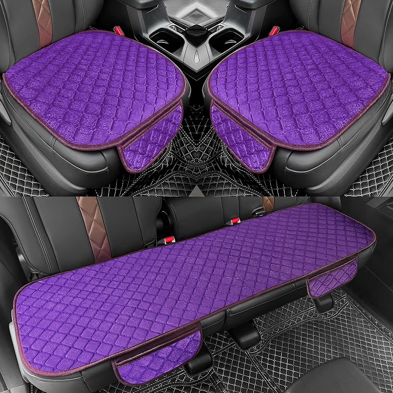 

Чехлы для автомобильных сидений превосходящего комфорта, универсальный чехол для сидений переднего ряда, подходит для автомобильных аксессуаров, с сумкой для хранения, салона автомобиля, внедорожников, грузовиков и т. д. 1 Front Seat Cover фиолетовый