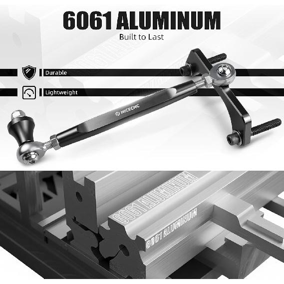 NICECNC Schwarzer M8 Touring Hinterrad-Stabilisator Kompatibel mit Harley Street Glide FLHX 2017-2025, Kompatibel mit Harley CVO Road Glide FLTRXSTSE ST 2024