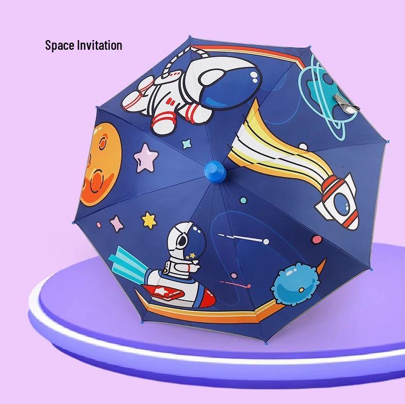 Automatic Dual-Use Kids' Umbrellas - Princess Design for School and Kindergarten