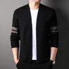 Men's Cardigan Sweater Outerwear Autumn Winter Korean Version Solid Color Knitwear Casual Versatile Men'swear