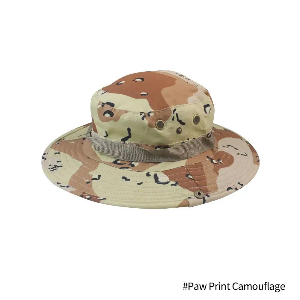 Camouflage Boonie Hut Taktische Fischerhüte Panama Sommerkappe Jagd Wandern Outdoor Camo Sonnenschirme Herren