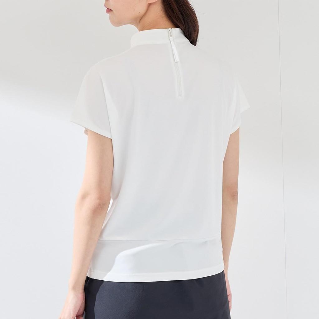 Jun Rope UV Cool To the Strong Twist Smooth Gathered White Maine & Women's Pullover, Protection, Touch, Pullover, (10)
