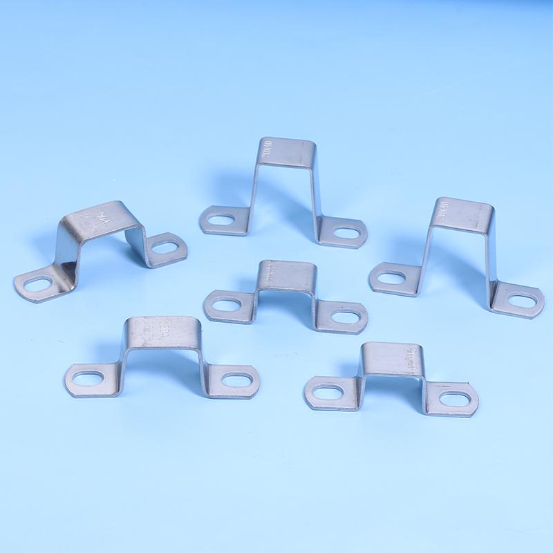 5Pcs Thickened U-Shaped 304 Stainless Steel Horseback Tube Saddle Clip Buckle Throat Hoop Ohm Tube Card Pipe Fixing Clamps