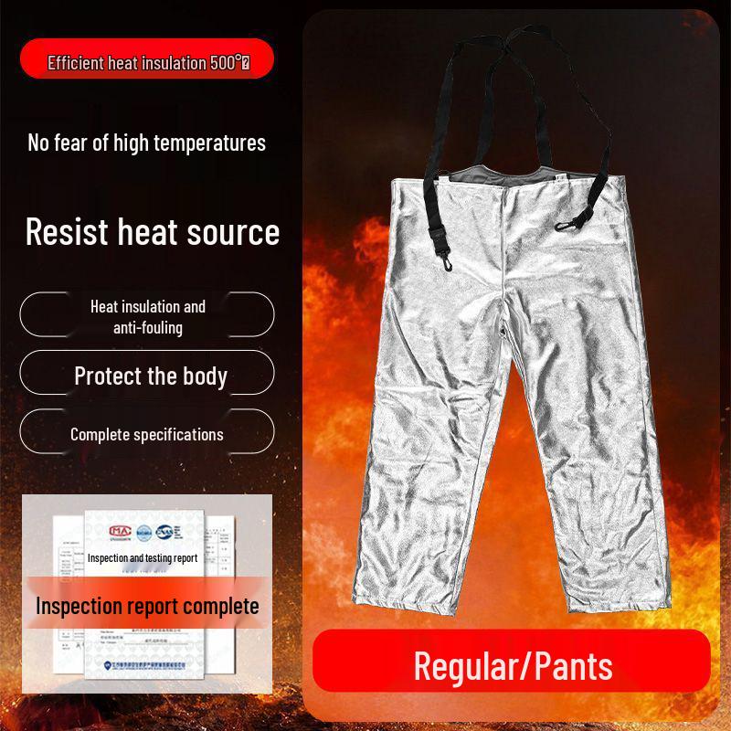 High-Temperature Aluminum Foil Heat-Resistant Suit 500-1000°C - Thickened, Split, Full-Body Protective Gear for Men and Women