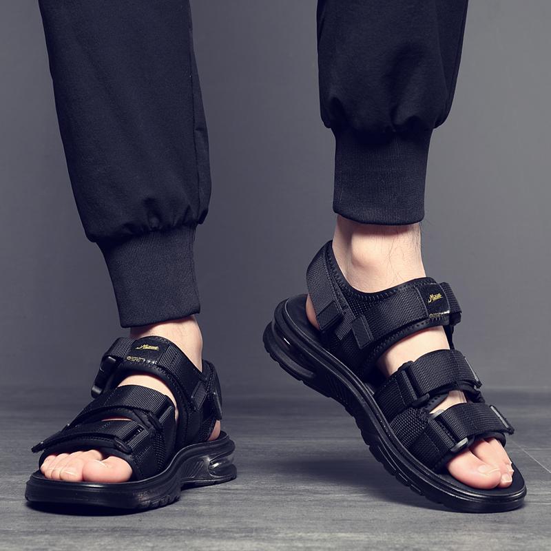 Fashion Brand Men's Sandals High Quality Handmade Casual Shoes Lightweight Non-slip Men Sneakers Driving Flats Moccasins Beach Sandals