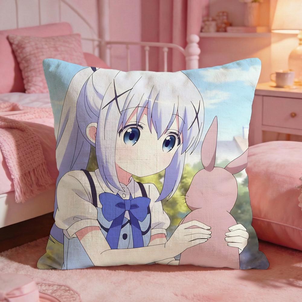 lIs the Order a Rabbit Cushion Cover Premium Comfort Reversible Pillow Cove Two in One Design for Any Room  Car Interior
