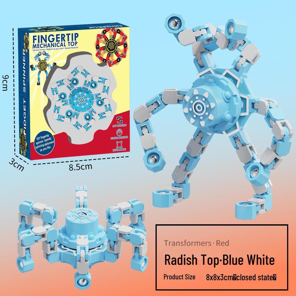 Deformable Luminous Gyro Toy: Educational Mechanical Fidget for Kids