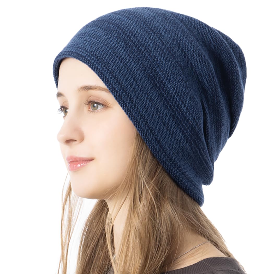 

Aria Knit Большая Свободная Медицинская Холодная Погода Один Размер Подходит Всем Смешанный Синий Шапка Loo&c, 100% Хлопок, Женская, Размер, Посадка, Шапка, Защита, Наушники,