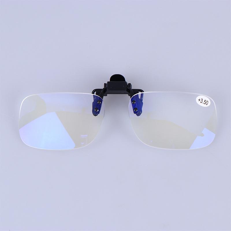 Ultra-Light Clip Presbyopic Glasses Rimless Flip Up Down Reading Glasses With Clip Optical Lenses Magnifying Glasses For Reading