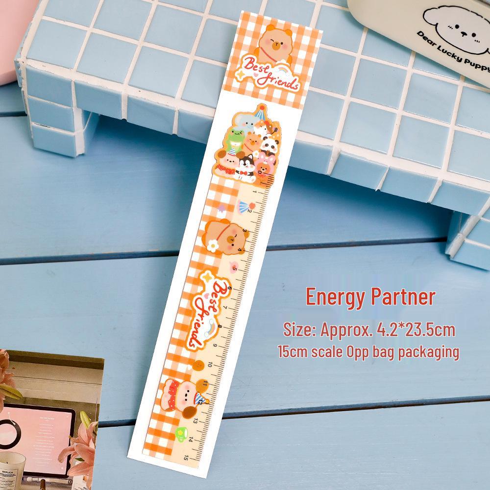 Animal Stacking Magnetic Bookmark & Ruler - Cute, Cartoon, Bendable & High-Value for Students 15cm Scale