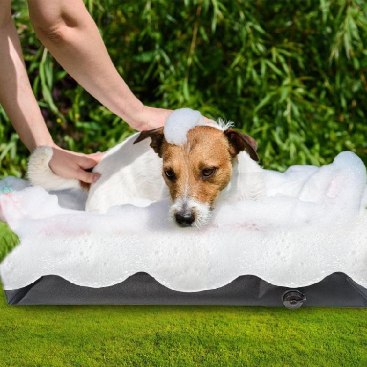 Quickly Dry Folding Shower Base Heavy Type Shower Tub with Drainages Hose for Outdoor Showers Camping Gear