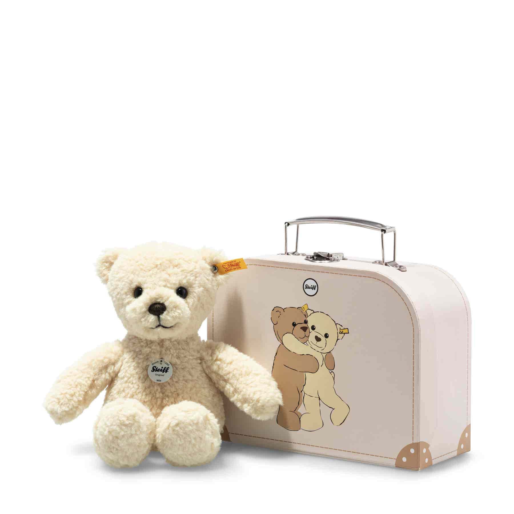 

Мягкая игрушка мишка Steiff Teddy bearr эксклюзивный чемодан 08Mila Teddy bear in suitcase [item]