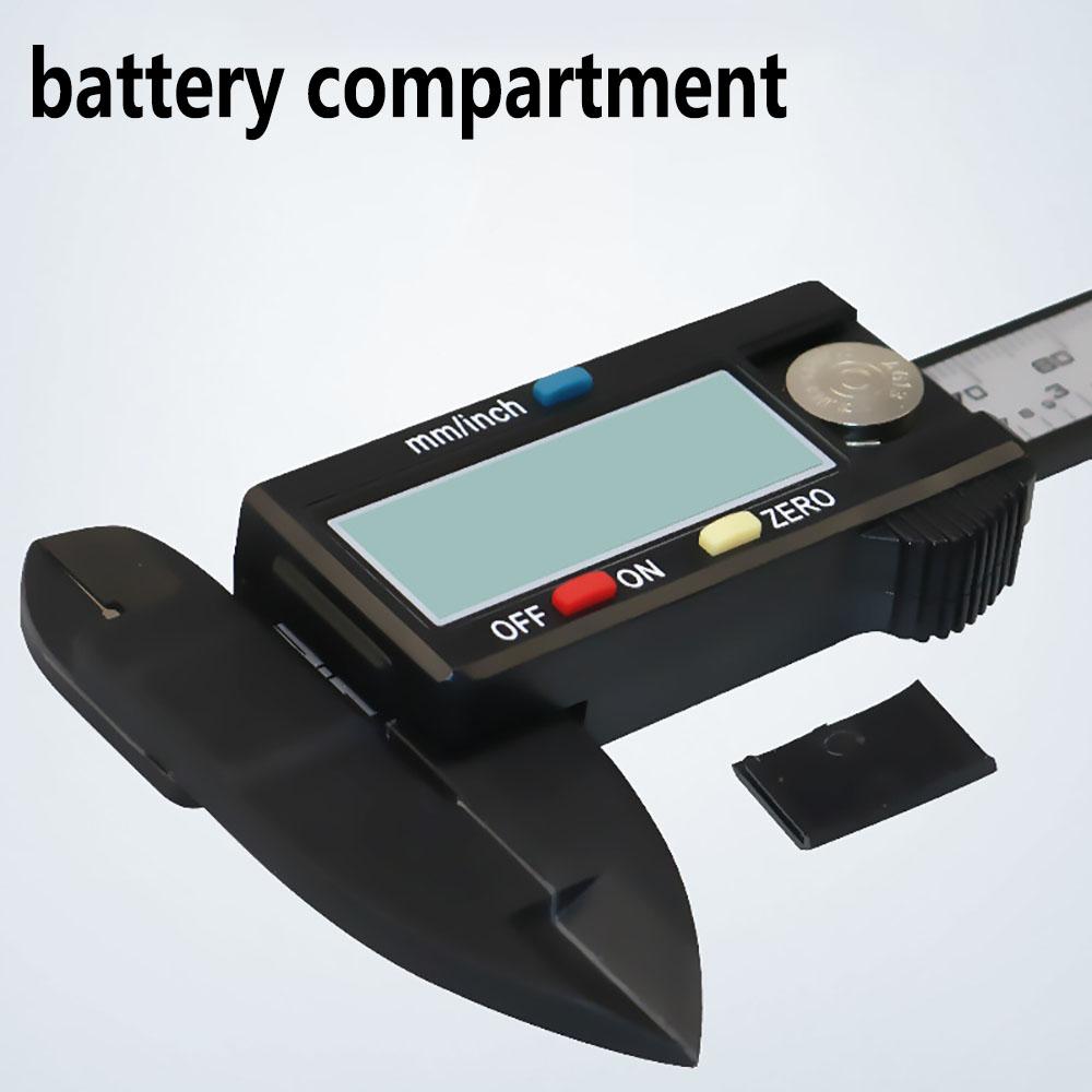 Electronic carbon fiber digital caliper, vernier caliper, micrometer, measuring tool, digital ruler, 150mm