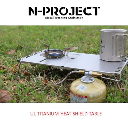 N-project Titanium Heat-Shielding Table, Foldable - Compatible with Stormbreaker SOD-374/372 and Fusion Trek SOD331/330 - UL TITANIUM TABLE [Made in J