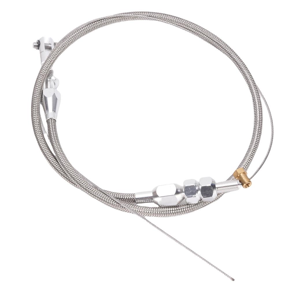Throttle Cable Stainless Steel Adjustable High Strength Rustproof Universal Fit for Most Accelerator Pedals