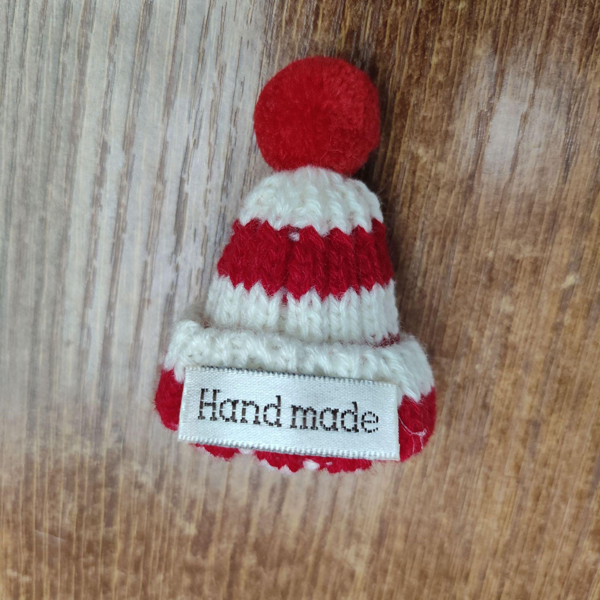 

Милая мини-вязаная шерстяная шапка для собак ручной работы - праздничный рождественский модный декор