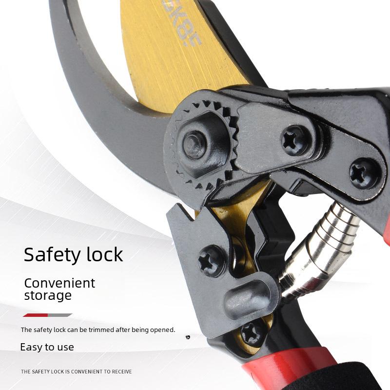 Heavy-Duty SK5 Steel Pruning Shears for Thick Branches, Gardening, and Nursery Tasks