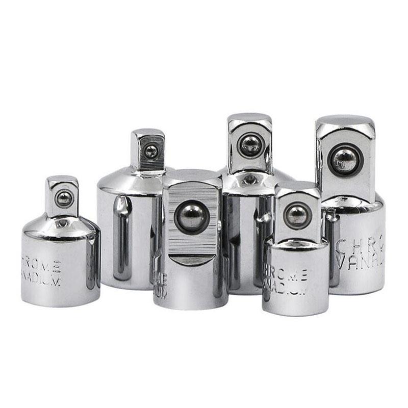 Socket Adapter Ratchet Wrench Adapter 1/2 Large Flywheel 3/8 Medium Flywheel 1/4 Small Flywheel CR-Vs Chrome Vanadium Steel