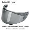K3 K4 Motorcycle Helmet Lens: Electroplated Day & Night Mirror Accessory for Full Helmets