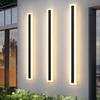 Nordic Style Linear 110/220V 11W LED IP65 Aluminum Alloy Outdoor Waterproof Garden Porch Wall Light Fixture
