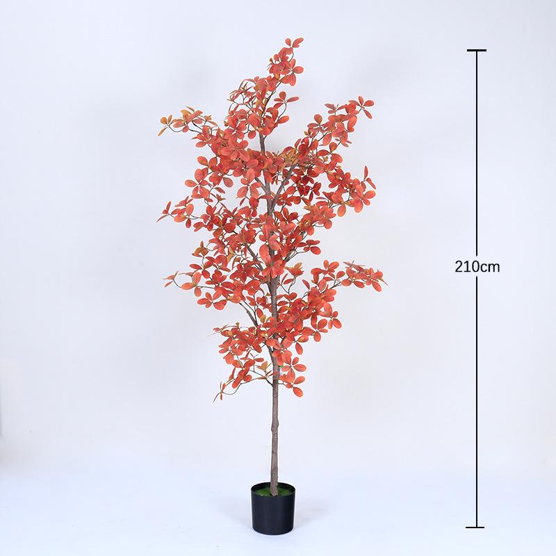 In Stock: Minimalist Indoor Fake Tree Ornament - Fukurokuju Green Plant for Mall Landscaping and Floor Decoration