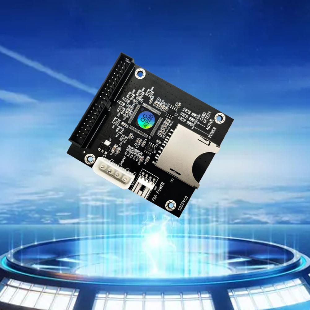 SD Memory Card To 3.5inch 40Pin IDE Hard Disk Drive Adapter 40Pin Male IDE Adapter Card Support for Dos Linux Windows