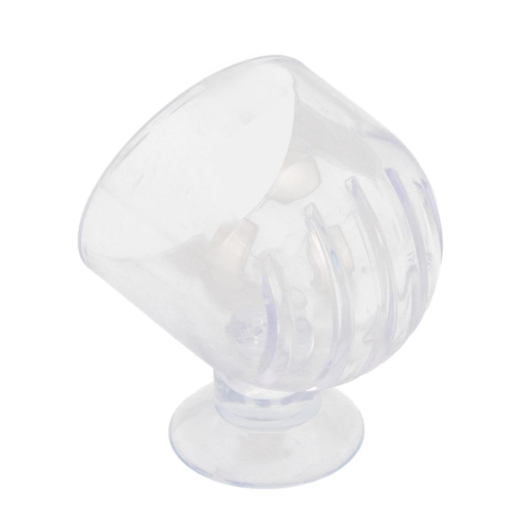Aquarium Red Worm Feeder Transparent Small Cone Fish Feeding Cup for Brine Shrimp Blood Worm