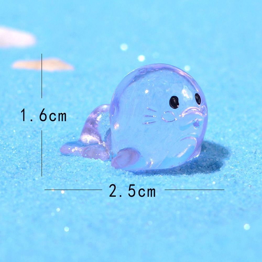 

Мультяшные украшения с морским львом, микроландшафтная модель морского животного, мини-украшения с морским львом, принадлежности для автомобиля фиолетовый