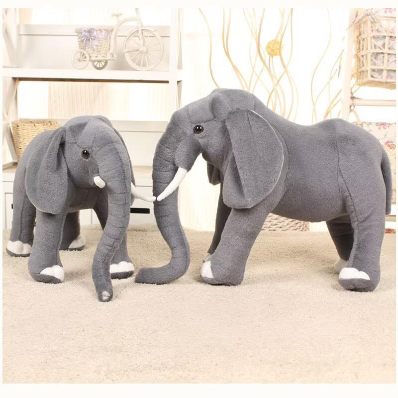 Adorable Elephant Plush Toy - Long-Nose Standing Doll & Photography Prop