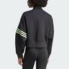 Adidas Originals Neuclassics Color Block Track Top, Women Loose Fit Sports Casual Outerwear Jacket Black IU2505