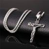Herren Europäische und Amerikanische Personalisierte Religiöse Jesus Kreuz Halskette Modische Goldene Kreuz Anhänger Halskette Zirkon Geschenk