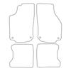 [Blm]Op034 Black - Set Of Velour Floor Mats To Fit Opel Combo C 5-Seat 2001-2011 - Black Trim