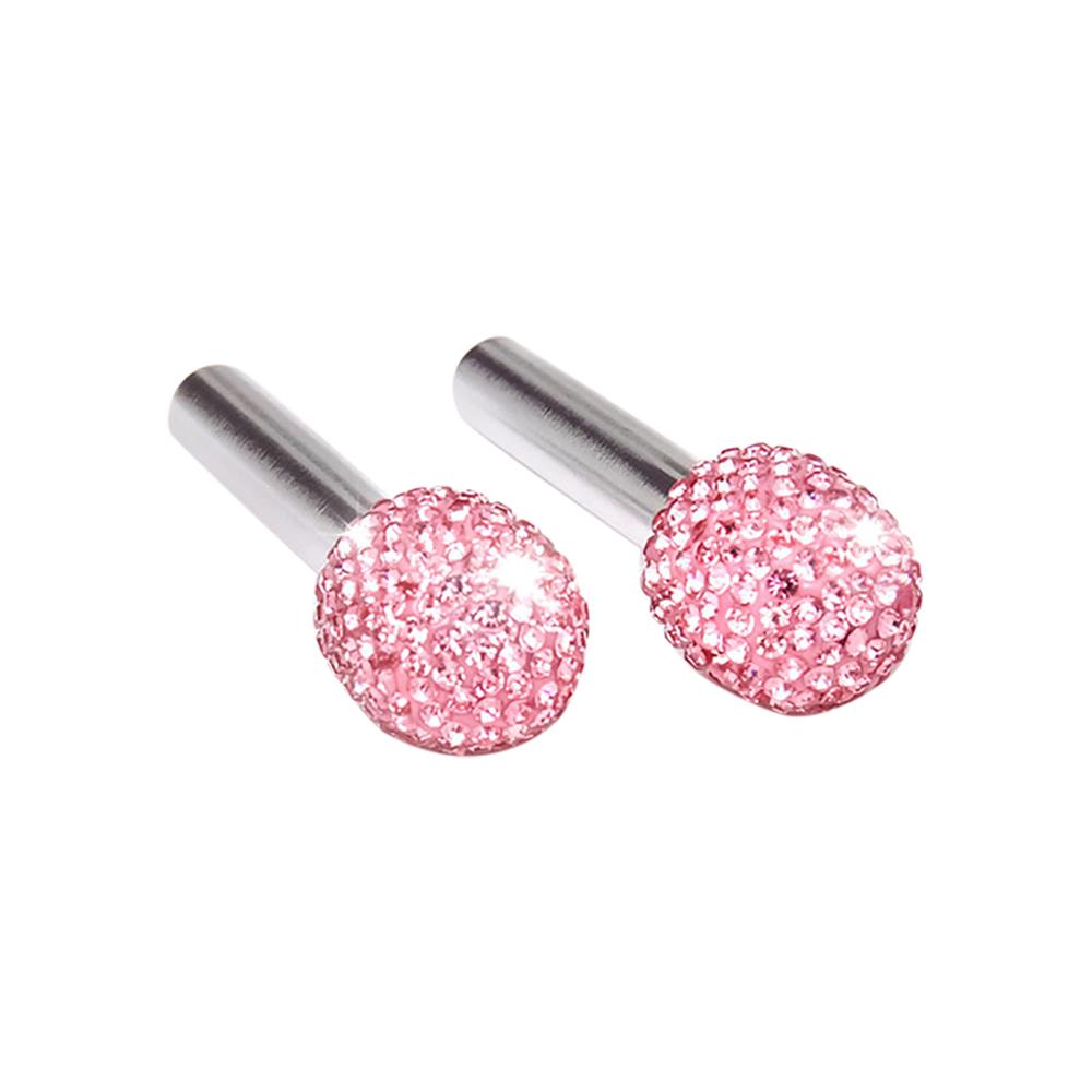 

Распродажа 2 шт., штифт замка дверной защелки автомобиля из алюминиевого сплава с алмазным покрытием, штифты замка двери автомобиля, ручка замка двери, штифты розовый