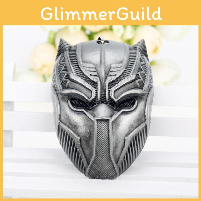 Pendant Panther Black Necklace And Keychain With Alloy For Gift Movie