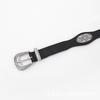 New Curved Belt, High-end Punk Rivet Belt, Western Denim Retro Wave Belt