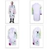 Set costum de om de știință nebun de Halloween cu material din poliester pentru copii și adulți