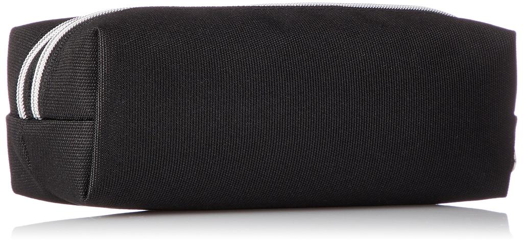 Smile Pencil Stationery Makeup Travel Large Black P-Seg Case, Pouch, Pouch, Pouch, Nylon, Capacity, 2-Compartment Design, 30321,