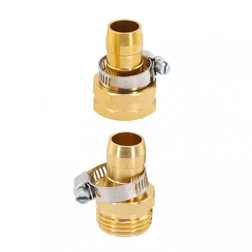 Garden Hose Metal Connector Kit for 34 Inch Hoses Rustproof Aluminum Mender