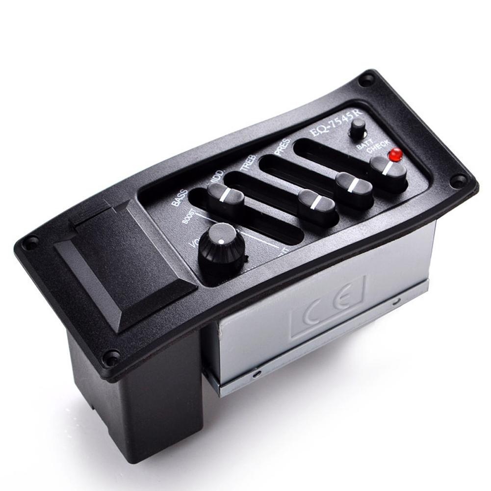 Buy 4Band Eq Equalizer Piezo Pickup Eq7545R Acoustic Guitar Preamp Tuner at affordable prices