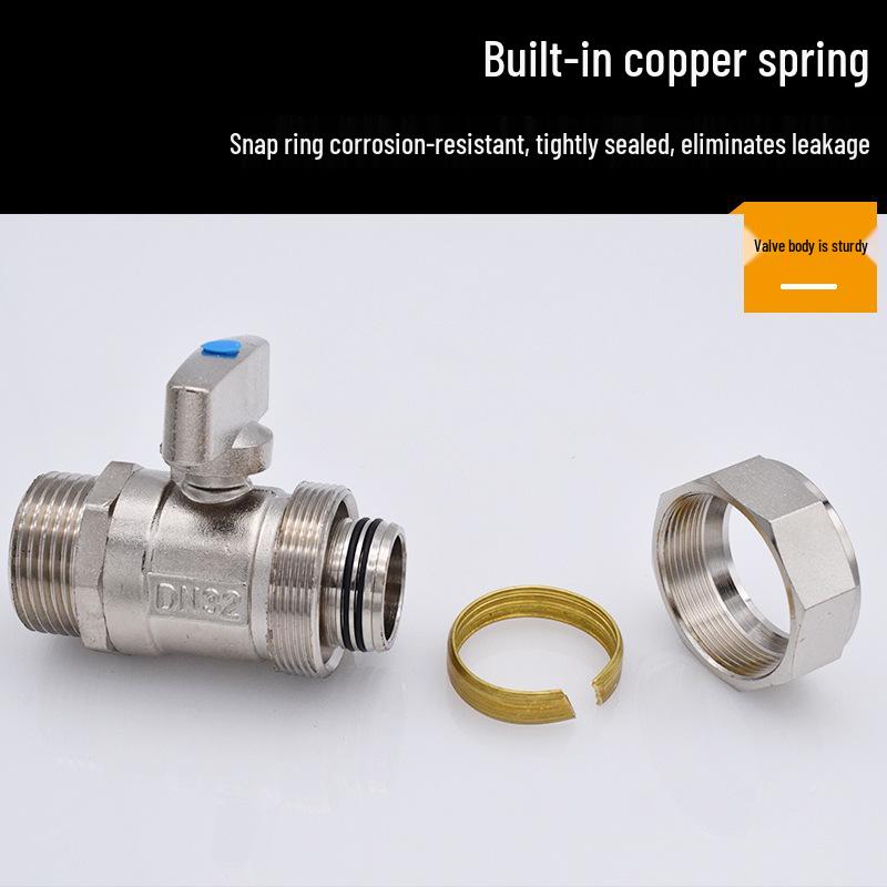 Solar Compression Ball Valve Switch with Aluminum-Plastic Pipe Fitting for Radiators 1/2" & 3/4" 2025 Model