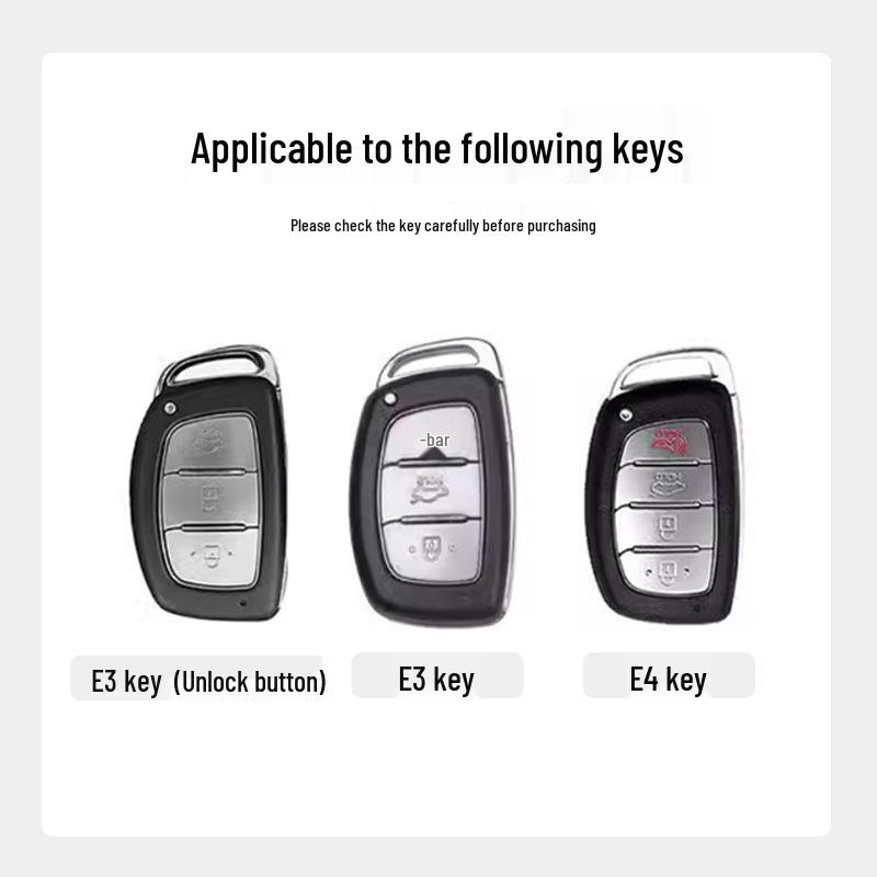 Hyundai Key Case Compatible with Mingtu, ix35, ix25, Langdong, Lingdong, Tusheng, Sonata 9, Reina Models