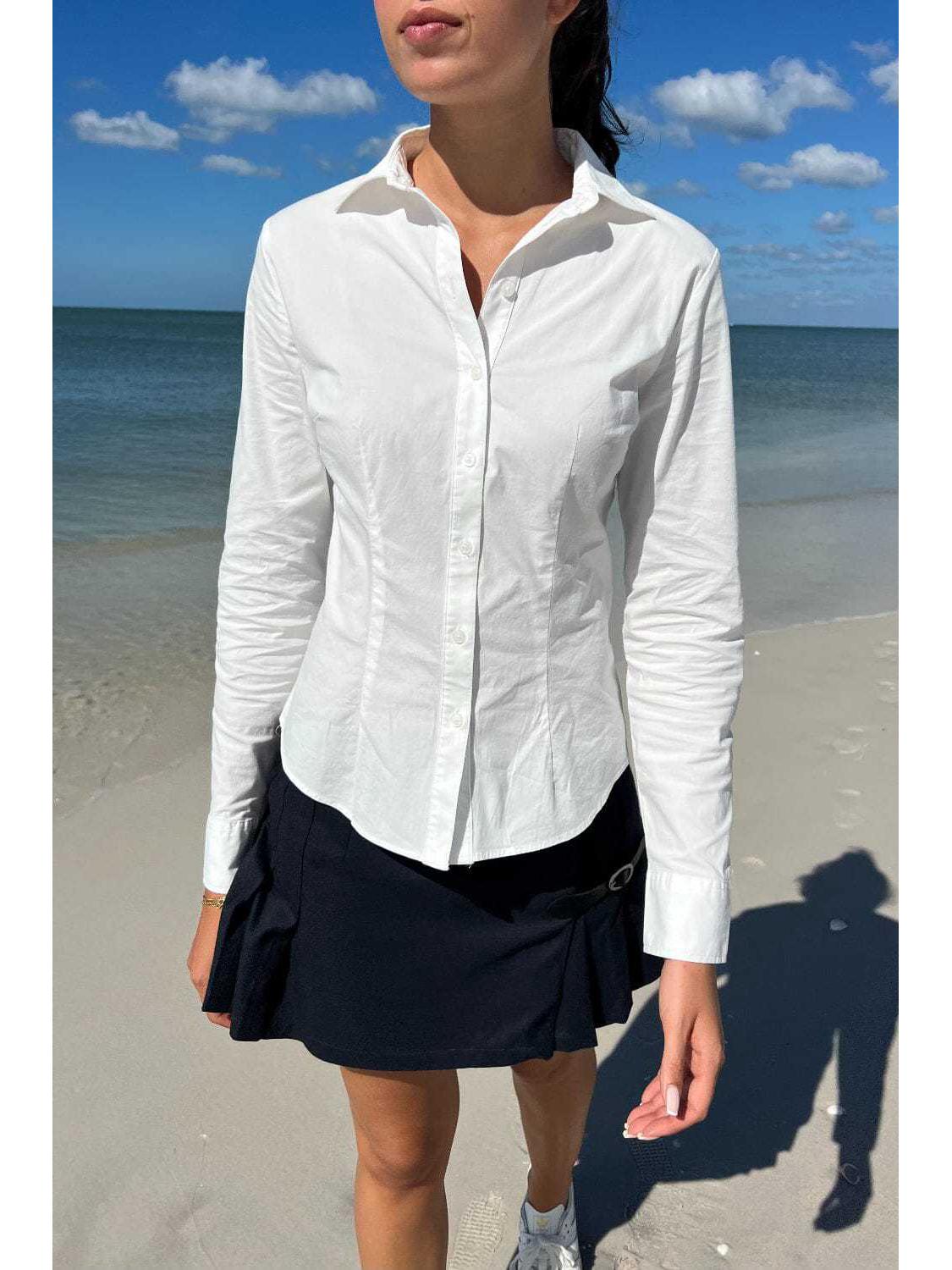 

European & American Casual Long-Sleeved Professional Commuting Shirt Medium