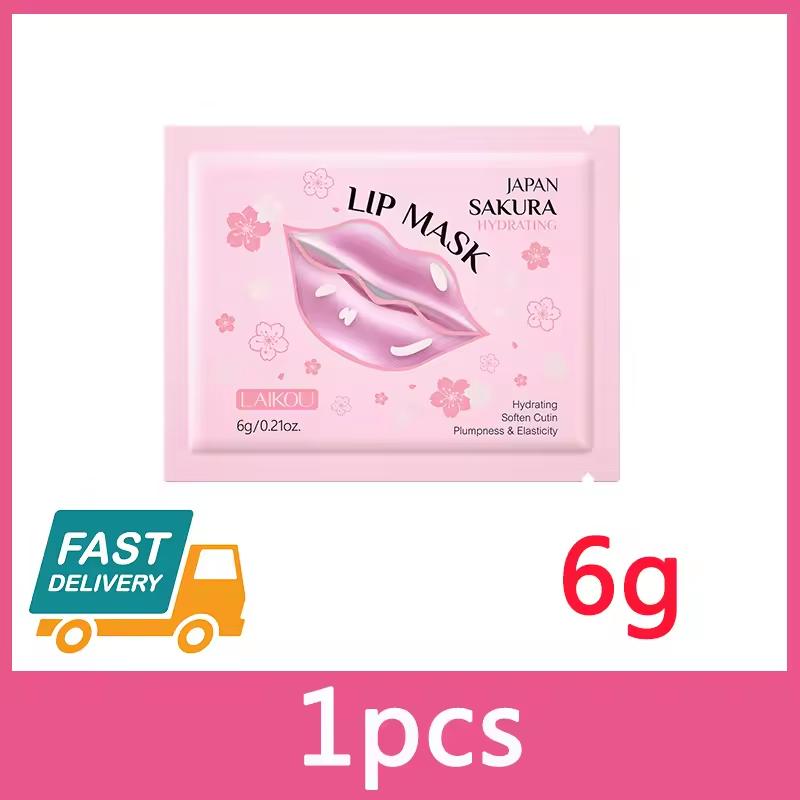 Sakura Hydrating Lip Mask Exfoliating Repairing Relieve Dryness Fades Fine Lines Moisturizing Nourishing Makeup Korean Cosmetic